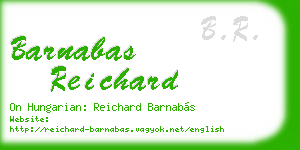 barnabas reichard business card
