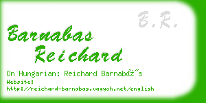 barnabas reichard business card